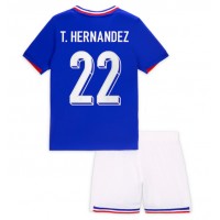 Fotbalové Dres Francie Theo Hernandez #22 Dětské Domácí ME 2024 Krátký Rukáv (+ trenýrky)